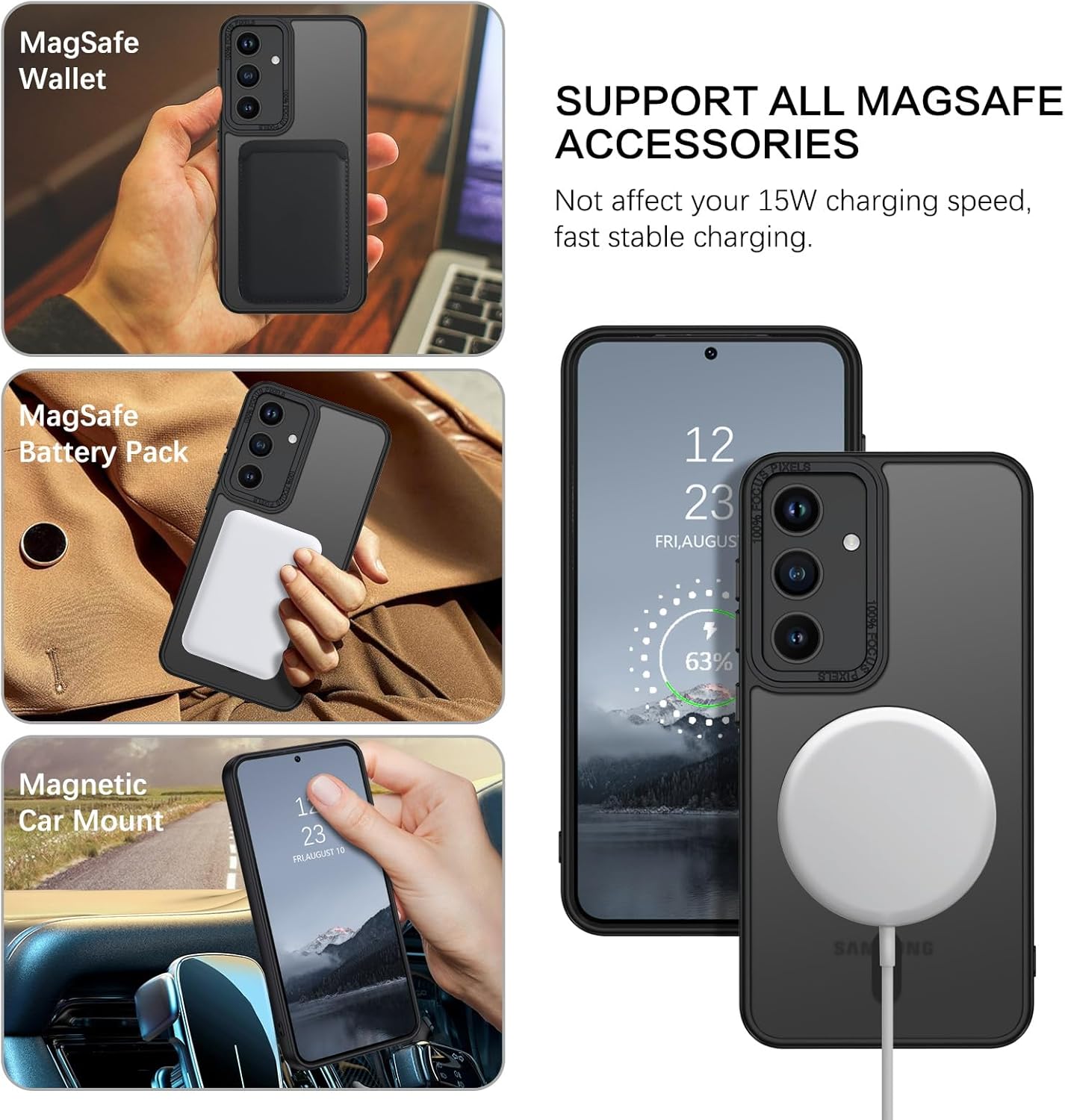 Matte Hybrid Magnetic MagSafe Case for Samsung Galaxy S20 FE Matte Hybrid Magnetic MagSafe Case for Samsung Galaxy S20 FE